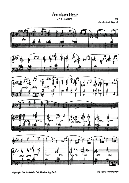Andantino (Klavier Solo) (Klavier Solo) von Ballade