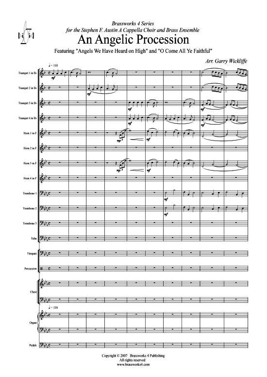 Angelic Procession (Brass Ensemble) (Ensemble (Blechbl ser)) von Traditional