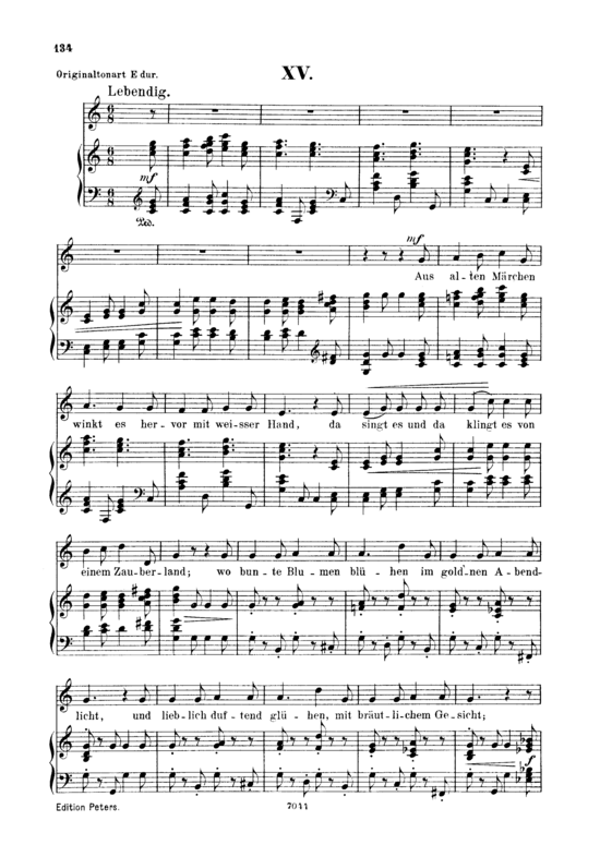 Aus alten M rchen Op.48 No.15 (Gesang tief + Klavier) (Klavier  Gesang tief) von Robert Schumann