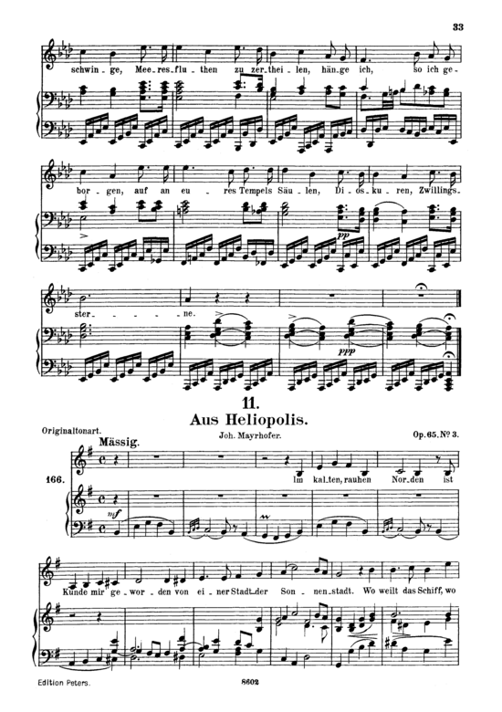 Aus Heliopolis D.753 (Gesang mittel + Klavier) (Klavier  Gesang mittel) von Franz Schubert