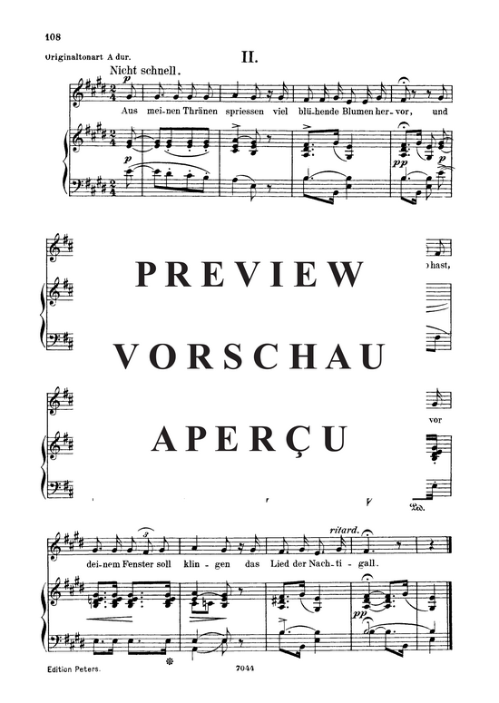 Aus meinen Tr nen spriessen Op.48 No.2 (Gesang tief + Klavier) (Klavier  Gesang tief) von Robert Schumann