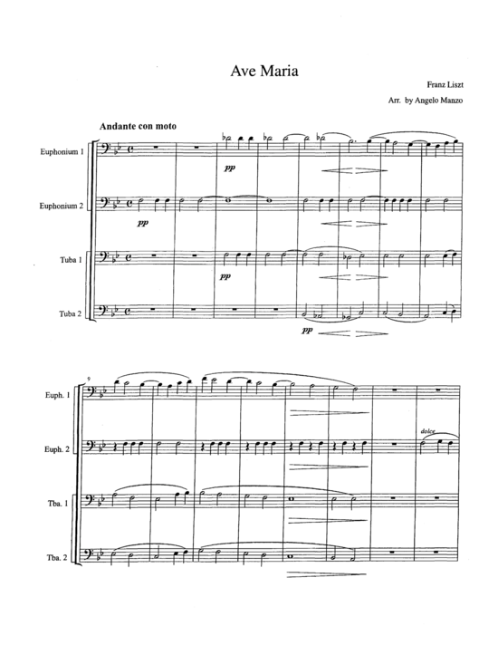 Ave Maria (Tuba Quartett EETT) (Quartett (Tuba)) von Franz Liszt