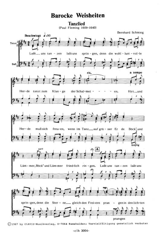 Barocke Weisheiten (Gemischter Chor) (Gemischter Chor) von Volkslied aus Russland