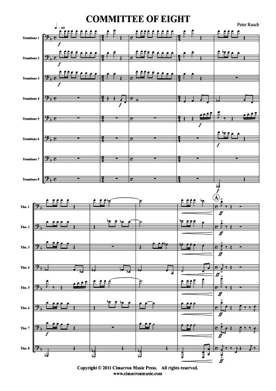 Committee of Eight (Posaunen-Ensemble) (Ensemble (Blechbl ser)) von Peter Rauch