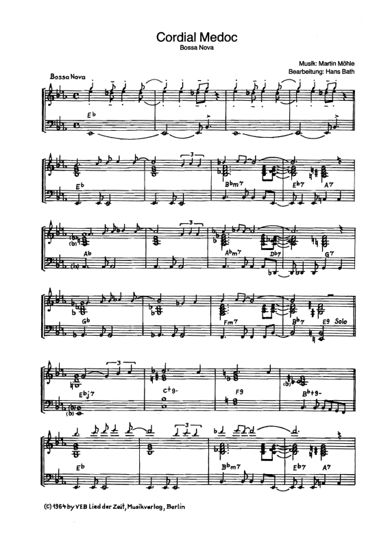 Cordial Medoc (Klavier Solo) (Klavier Solo) von Bossa Nova