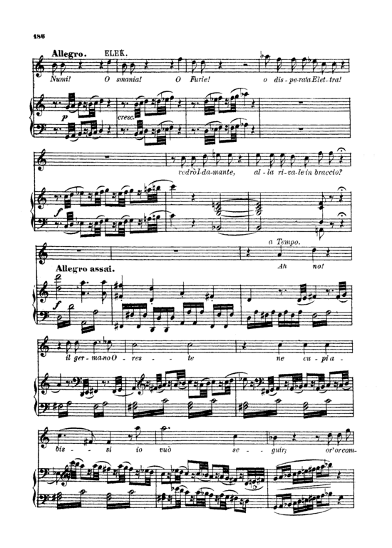 D oreste d Ajace (Klavier + Sopran Solo) (Klavier  Sopran) von W. A. Mozart (K.366)