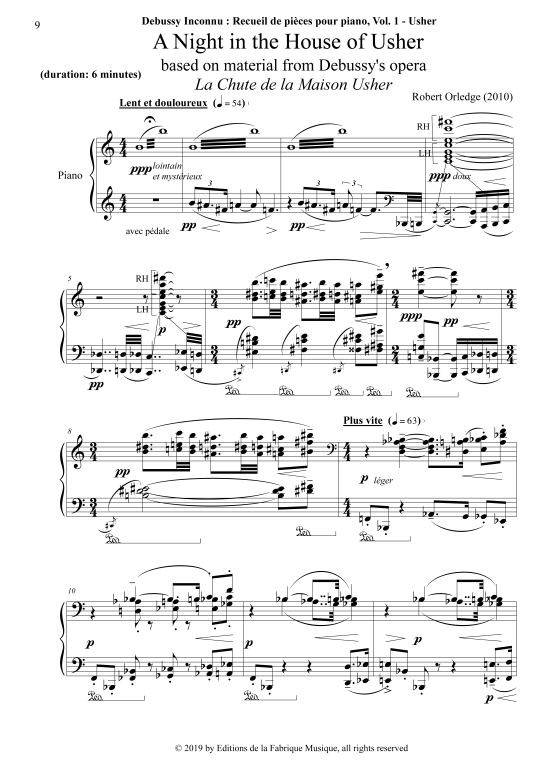 Debussy Inconnu Album of Piano Pieces Vol. 1 (Klavier Solo) (Klavier Solo) von Claude Debussy Robert Orledge