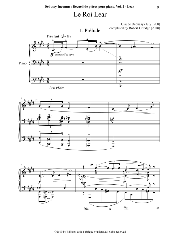 Debussy Inconnu Album of Piano Pieces Vol. 2 (Klavier Solo) (Klavier Solo) von Claude Debussy Robert Orledge