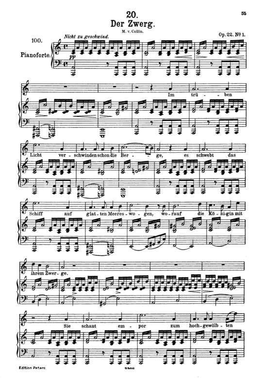 Der Zwerg D.771 (Gesang hoch + Klavier) (Klavier  Gesang hoch) von Franz Schubert