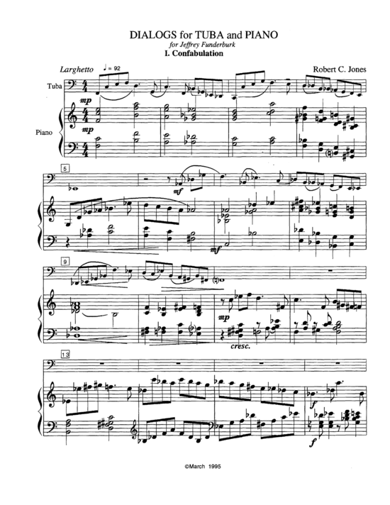 Dialogs (Tuba + Klavier) (Klavier  Tuba) von Robert Jones