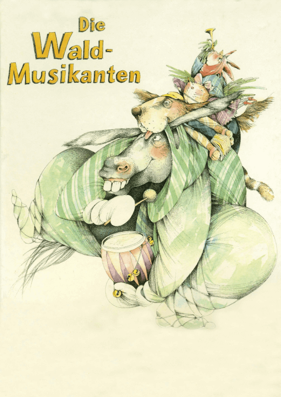 Die Waldmusikanten (Klavier + Gesang) (Klavier Gesang  Gitarre) von Lieder Texte und Illustrationen (Kinderlieder)