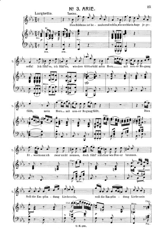 Dies Bildnis ist bezaubernd sch n (Klavier + Tenor Solo) (Klavier  Tenor) von W. A. Mozart (K.620)