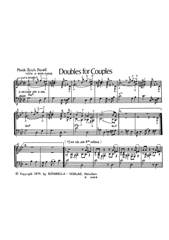 Doubles for Couples (Klavier Solo) (Klavier Solo) von Erich Ferstl