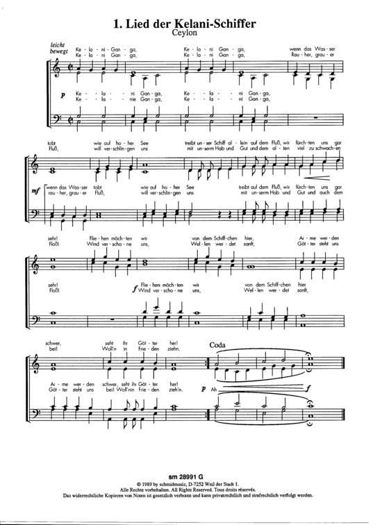 Drei Lieder aus der S uuml dsee (Gemischter Chor) (Gemischter Chor) von Ronald Autenrieth