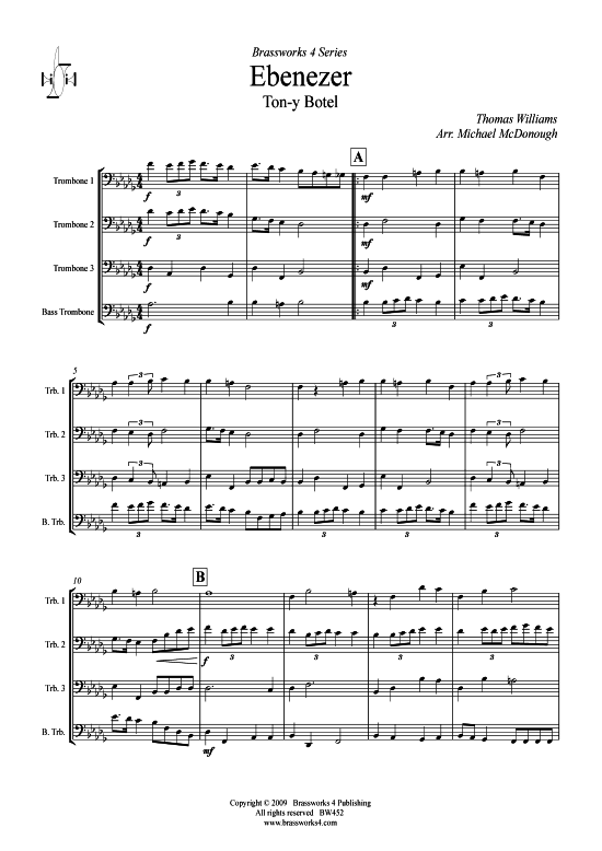 Ebenezer (Posaunen-Quartett) (Quartett (Posaune)) von Thomas Williams