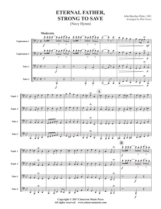 Eternal Father String to Save (Tuba Quartett EETT) (Quartett (Tuba)) von John Bacchus Dykes