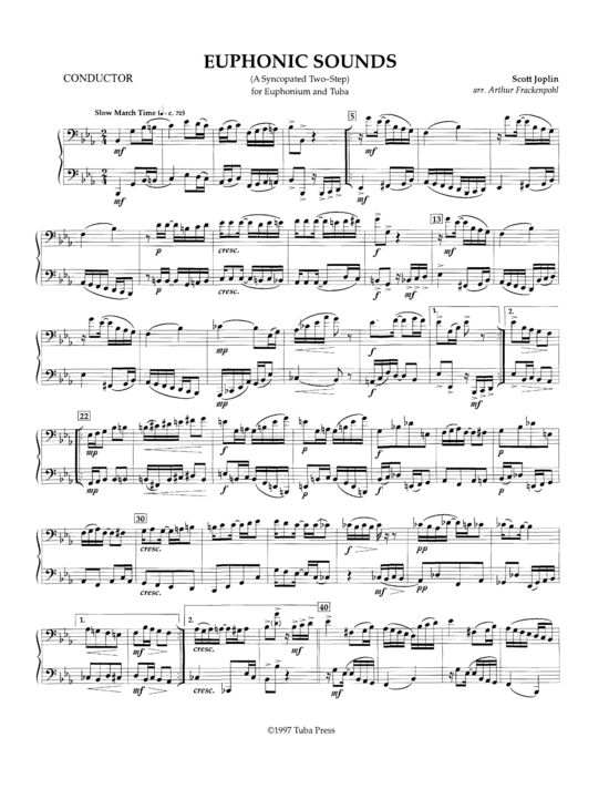 Euphonic Sounds (Tuba Duett ET) (Duett (Tuba)) von Scott Joplin
