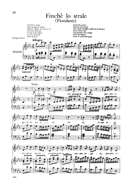 Finch egrave lo strale (Alt + Klavier) (Klavier  Alt) von G. F. H auml ndel