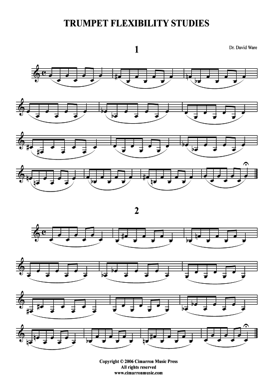 Flexibility Studies (Trompete) (Trompete Tenorhorn (Solo)) von David Ware
