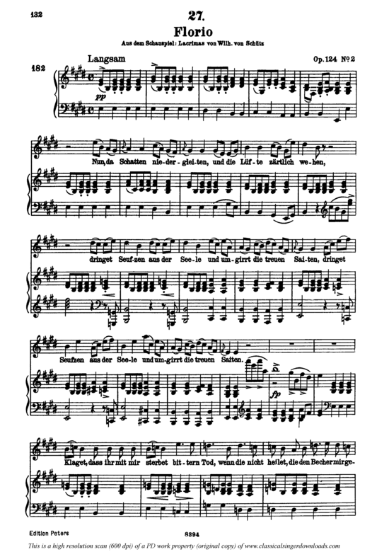 Florio D.857-1 (Gesang hoch + Klavier) (Klavier  Gesang hoch) von Franz Schubert