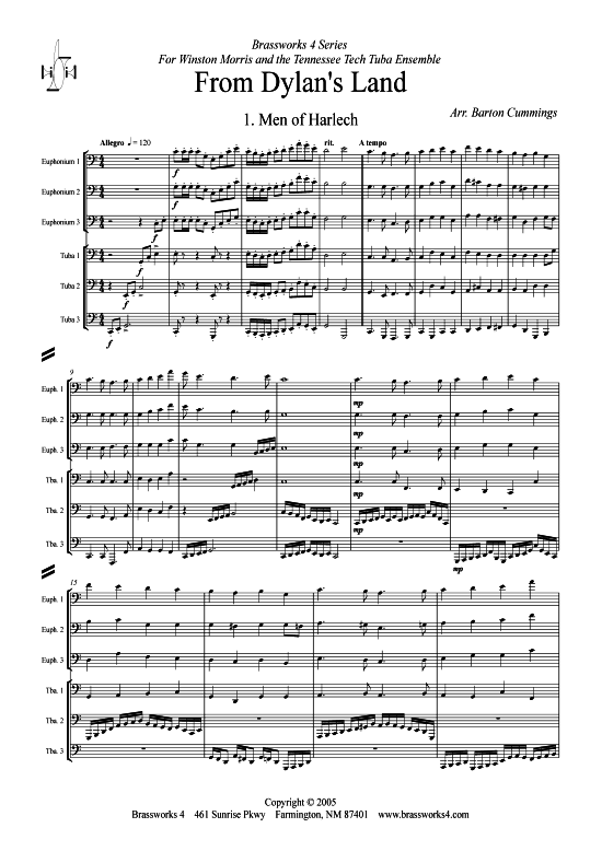 From Dylan s Land (Trompeten Sextett) (Sextett (Blech Brass)) von Traditional