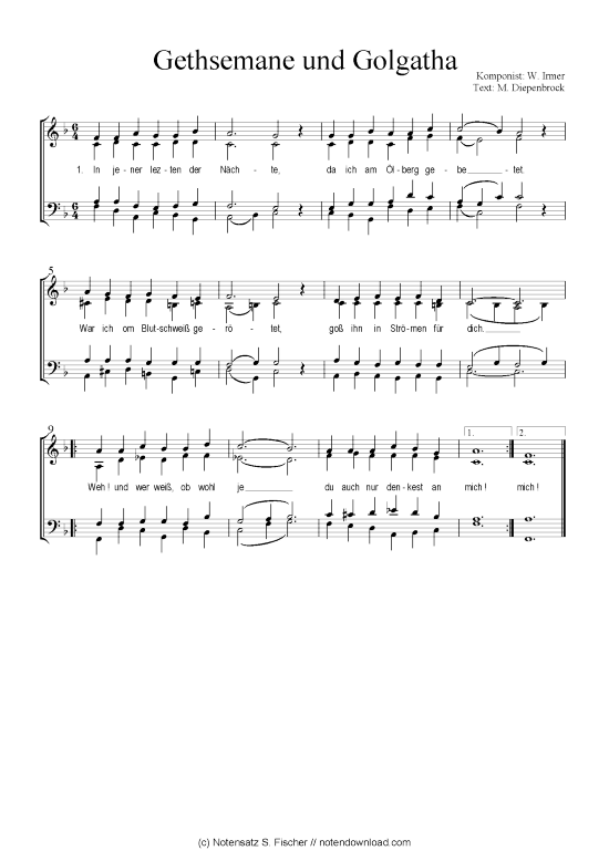 Gethsemane und Golgatha (Gemischter Chor) (Gemischter Chor) von Das geistliche Volkslied