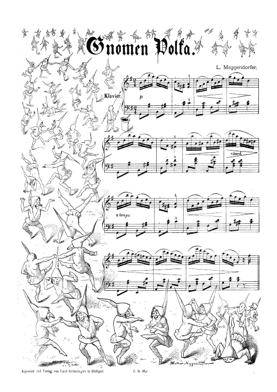 Gnomen Polka (Klavier Solo) (Klavier Solo) von Lothar Meggendorfer