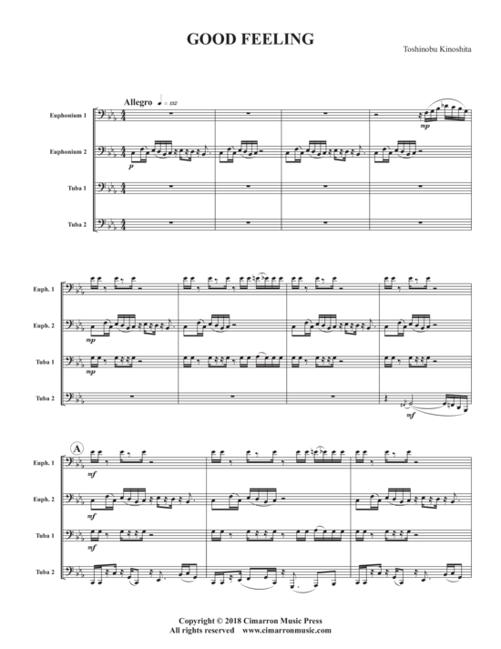 Good Feeling (Tuba Quartett) (Quartett (Tuba)) von Toshinobu Kinoshita