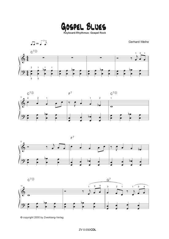Gospel Blues (Klavier Solo) (Klavier Solo) von Gerhard Weihe