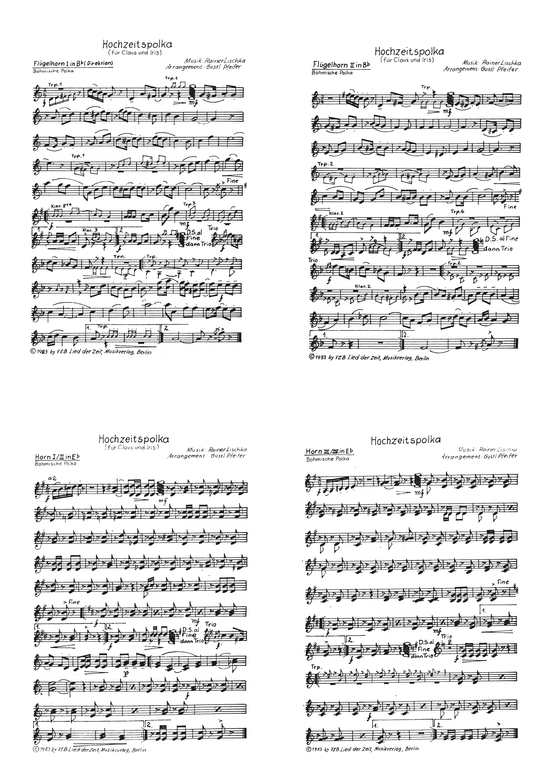 Hochzeitspolka (Blasorchester) (Blasorchester) von Polka