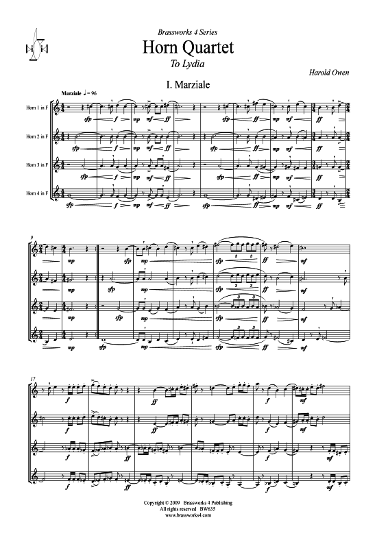 Horn Quartet (Quartett (Horn)) von Harold Owen