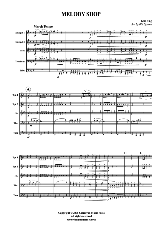 Host of Freedom (Blechbl auml serquintett opt. Drums) (Quintett (Blech Brass)) von King Karl L.