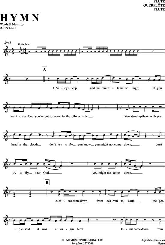 Hymn (Querfl te) (Querfl te) von Barclay James Harvest