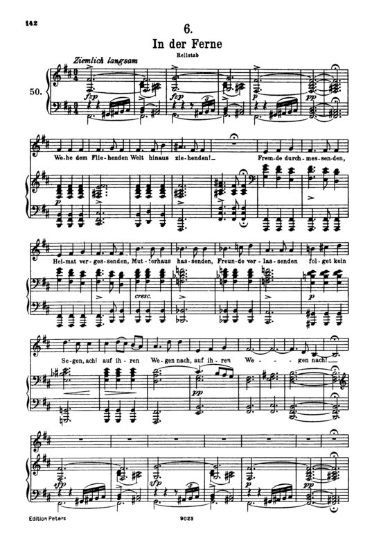 In der Ferne D.957-6 (Schwanengesang) (Gesang hoch + Klavier) (Klavier  Gesang hoch) von Franz Schubert