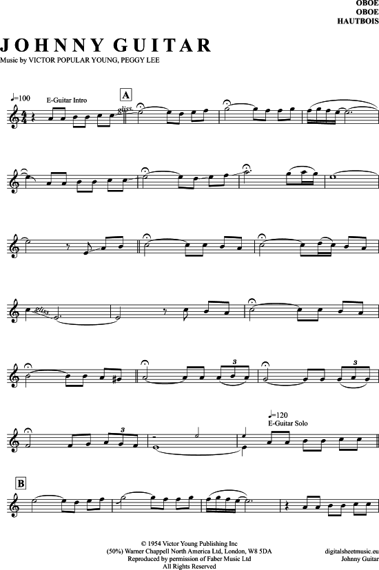 Johnny Guitar (Oboe) (Oboe Fagott) von The Shadows