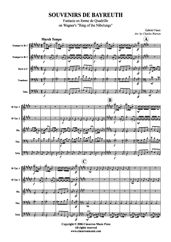 Kitty Valse (from Dolly Suite) (Blechbl auml serquintett) (Quintett (Blech Brass)) von Gabriel Faure