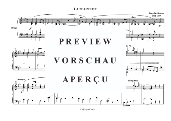 Largamente (Klavier Solo) (Klavier Solo) von Leon Boellmann 1862-1897
