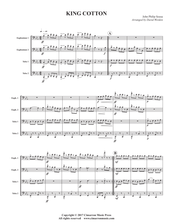 March Collection for Tuba Quartet (Tuba Quartett EETT) (Quartett (Tuba)) von Verschiedene Verfasser