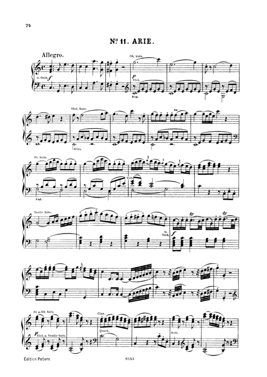 Martern alle Arten (Klavier + Sopran Solo) (Klavier  Sopran) von W. A. Mozart (K.384)