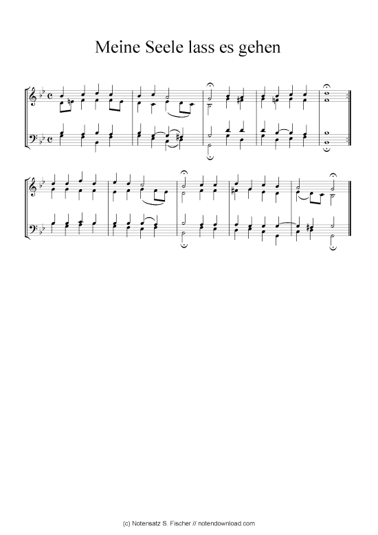 Meine Seele lass es gehen (Klavier Solo) (Klavier Solo) von Johann Ch. G. Stade (Hrsgb.) 1830