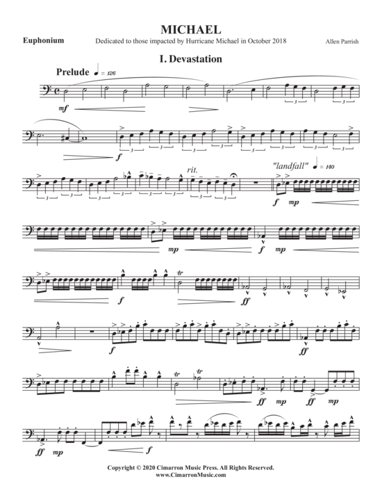 Michael (Euphonium Solo) (Euphonium (Solo)) von Allen Parrish