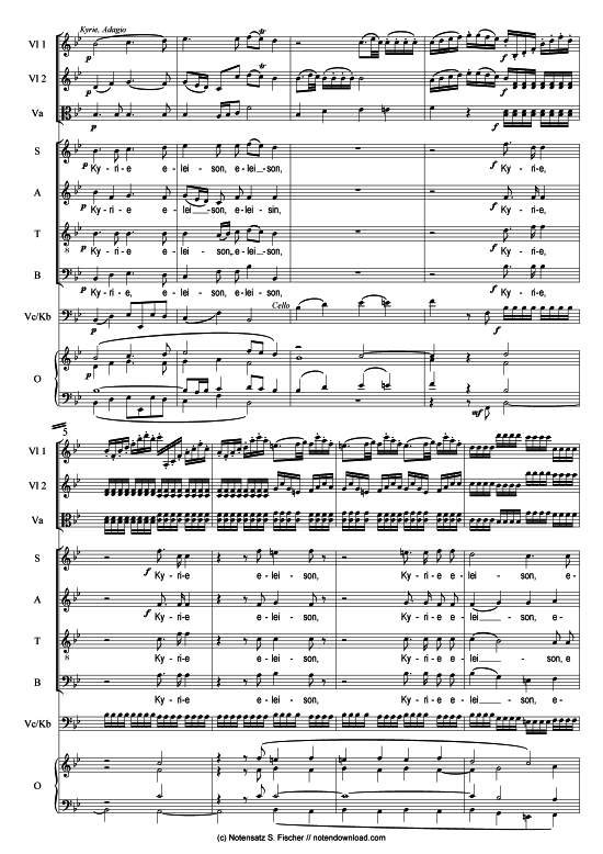 Missa brevis in B - Johannismesse (Kleine Orgelmesse) (Gemischter Chor) von Joseph Haydn (Gemischter Chor SATB)