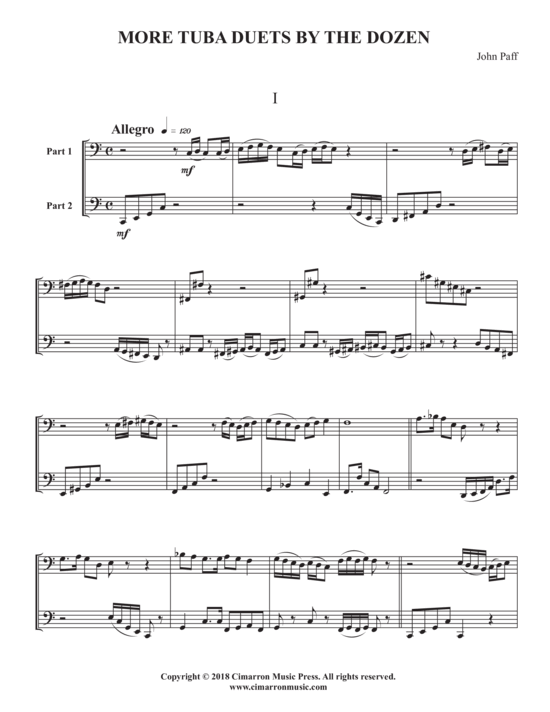 More Tuba Duets by the Dozen (Tuba Duett) (Duett (Tuba)) von John Paff