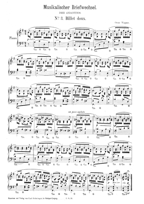 Musikalischer Briefwechsel (Klavier Solo) (Klavier Solo) von Oscar Wagner