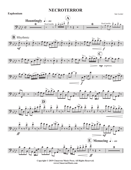 Necroterror (Euphonium Solo) (Euphonium (Solo)) von Ian Lester