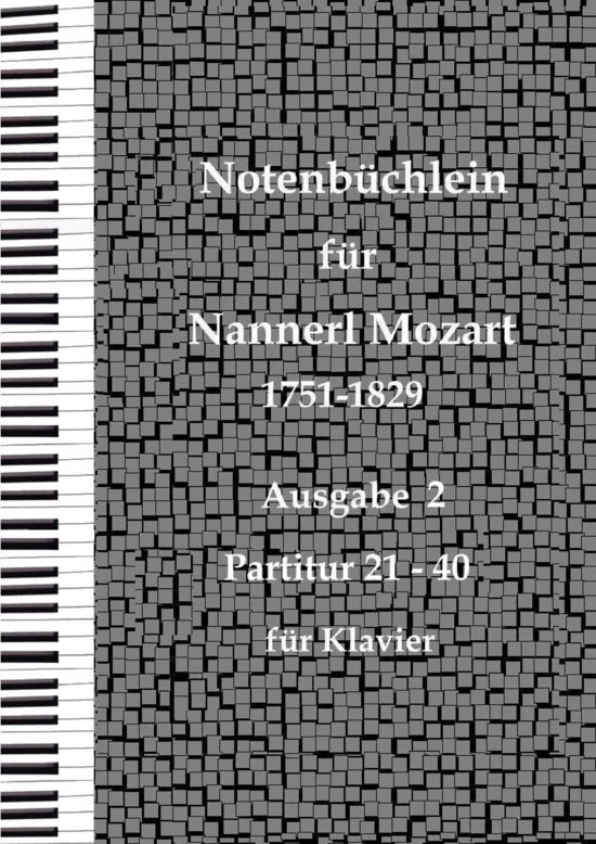 Notenb chlein f r Nannerl Mozart Band 2 (Klavier Solo) (Klavier Solo) von Leopold Mozart 