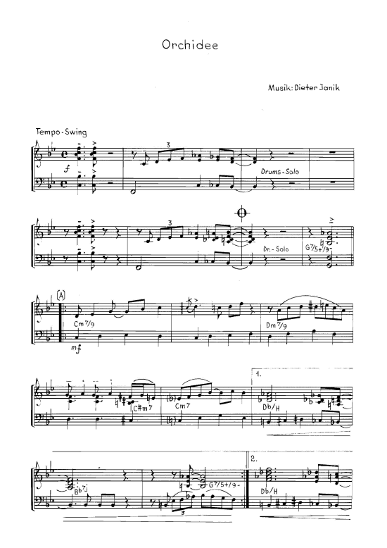Orchidee (Klavier Solo) (Klavier Solo) von Dieter Janik