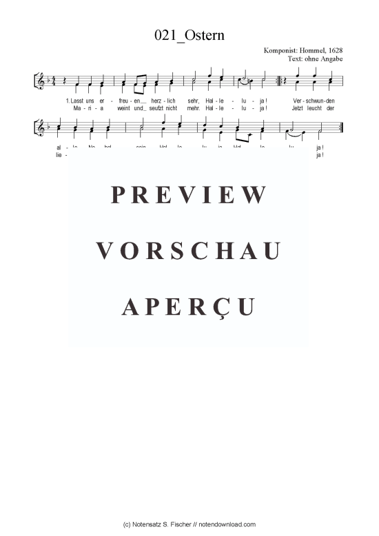 Ostern (Gemischter Chor SAB) (Gemischter Chor (SAB)) von Hommel 1628
