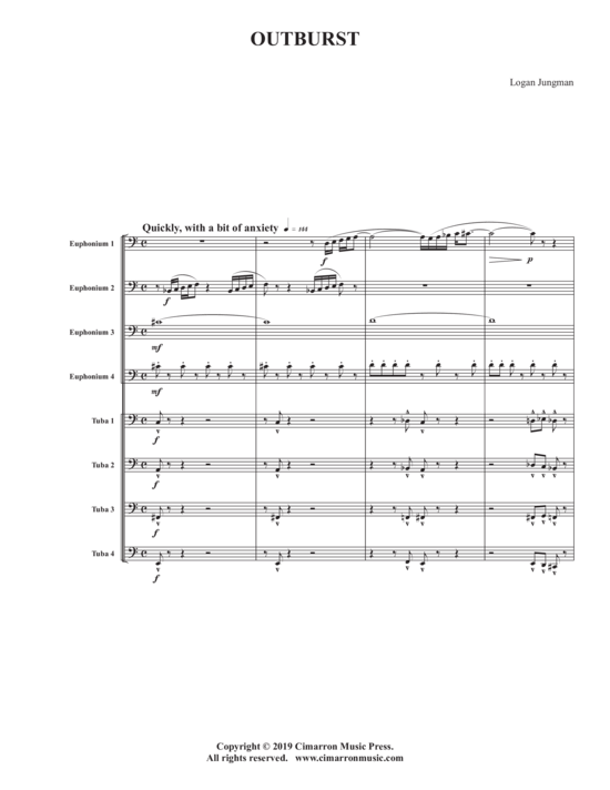 Outburst (Tuba Ensemble EEEETTTT) (Ensemble (Tuba)) von Logan Jungman