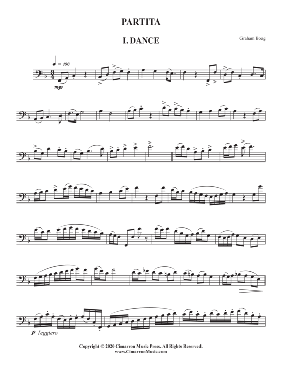 Partita (Euphonium Solo) (Euphonium (Solo)) von Graham Boag